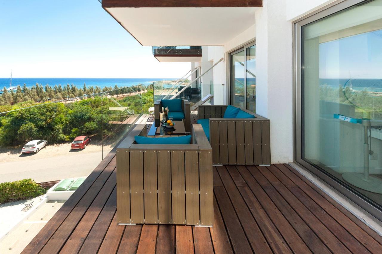 Apartment Marina - Beachfront Протарас Экстерьер фото